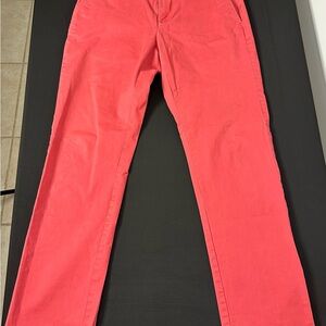 Tommy Hilfiger Red and White Pants